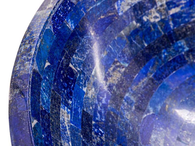Lavabo Stein, Lapislazuli detaillierte Ansicht