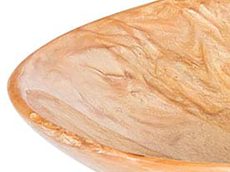 Lavabo Epoxidharz Oval Hellbraun Beige