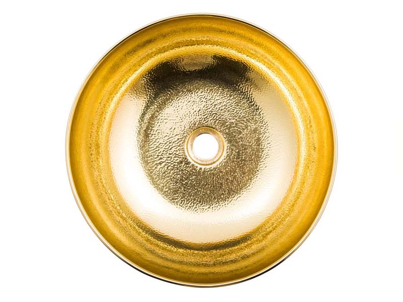 Lavabo Rund Vintage Messing Gold