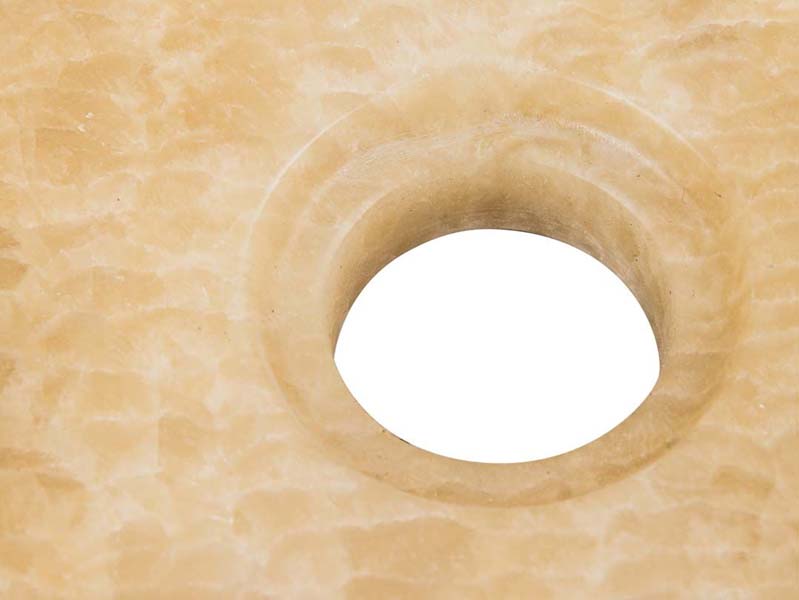 Lavabo Stein, rund, Naturstein Onyx