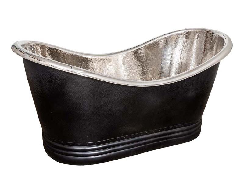 Badewanne freistehend schwarz, oval