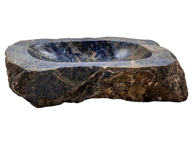 Lavabo Stein handgefertigt, Lapislazuli Waschbecken