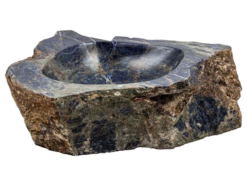 Lavabo Stein handgefertigt, Lapislazuli Waschbecken