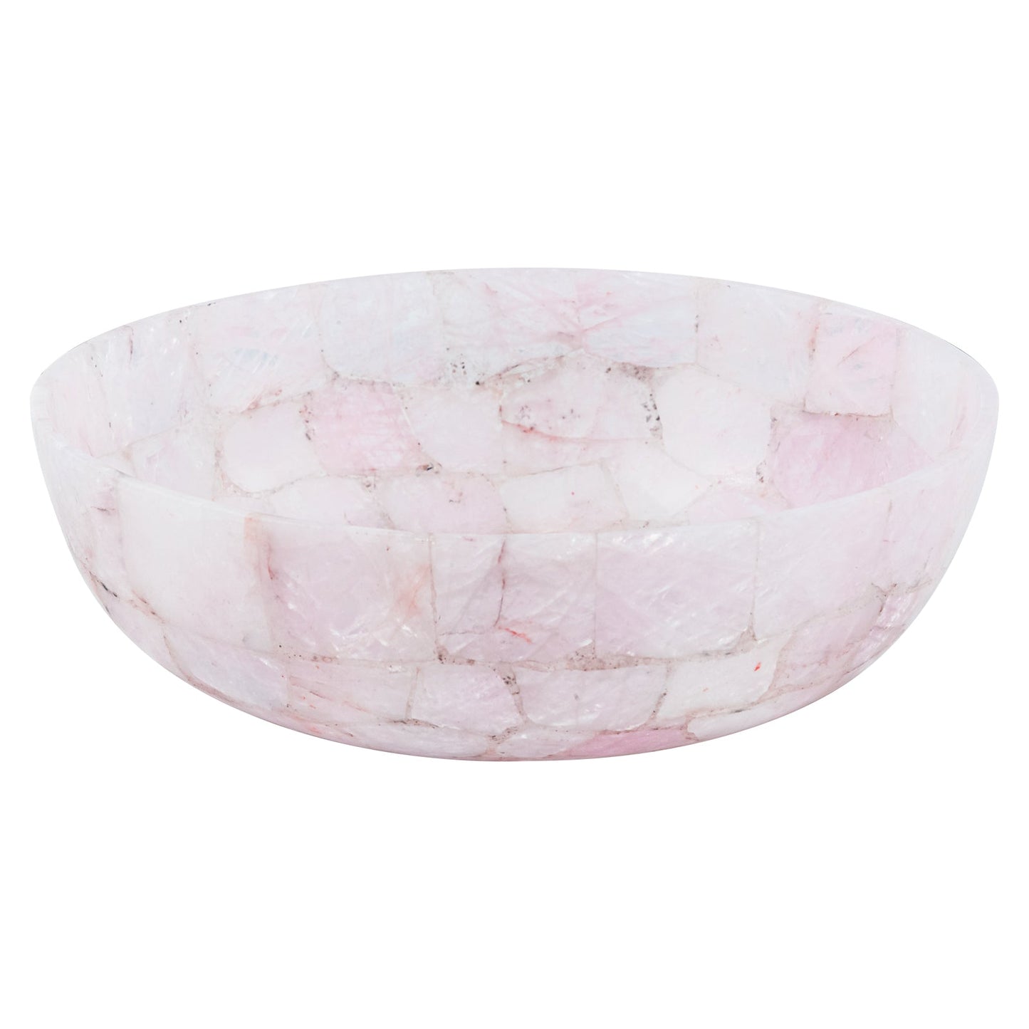 Lavabo rund aus Achat rosa